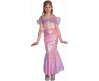Role play-set for kids Pink Mermaid (dress, tiara), size 130/140 cm